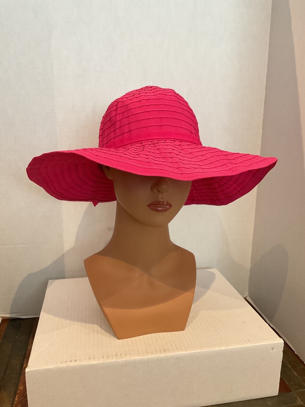 Panama. Jack - Pink Ribbon, Packable Sun Hat - One Size